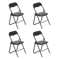 GARTENSTUHL, Mihe, Stühle Schwarz, Metall, 45 x 44 x 78 cm - Schwarz, Metall (45/78/44cm) - ebuy24