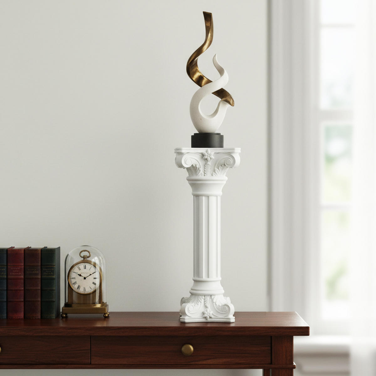 STĹP. - biela, plast (32/32/85cm) - Relaxdays