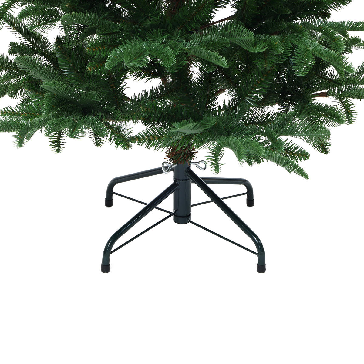 KÜNSTLICHER Weihnachtsbaum 150 cm mit 769 PE-/PVC-Spitzen, Tannen-Optik - Grün, Kunststoff (150cm) - Hometopia