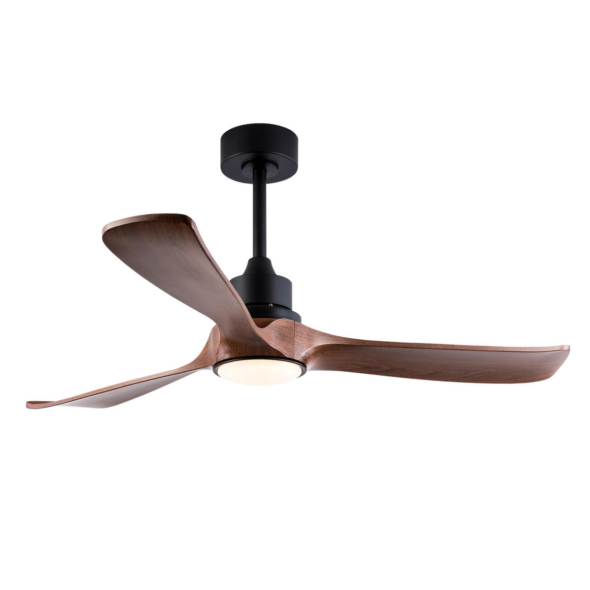 DECKENVENTILATOR DE-16217 52 Zoll mit Speicherfunktion & Fernbedienung Dunkelnussbaum - Walnussfarben, Kunststoff (132/132/48cm) - ComfortXL