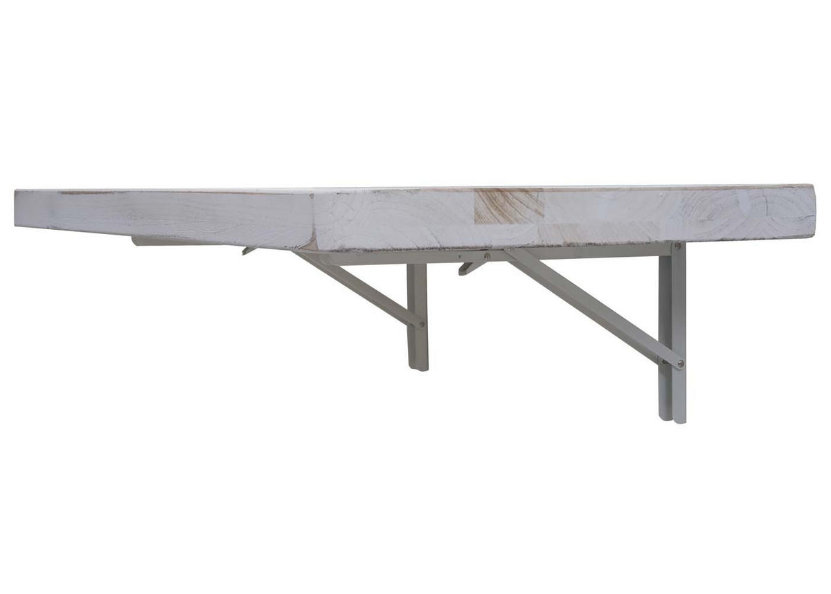 WANDTISCH KLAPPBAR rechteckig Reinweiß - Weiß, Holz (120/20/60cm) - MCW