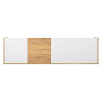 TV Lowboard hängend, 3 Schubladen, Stauraum, Weiß - Weiß, Holz (171/47/35cm)