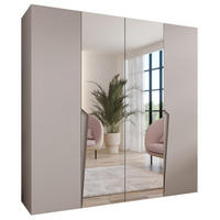 DREHTÜRENSCHRANK 202/200/52 4-türig - Beige, Holz/Metall (200/202/52cm) - Abiks Möbel