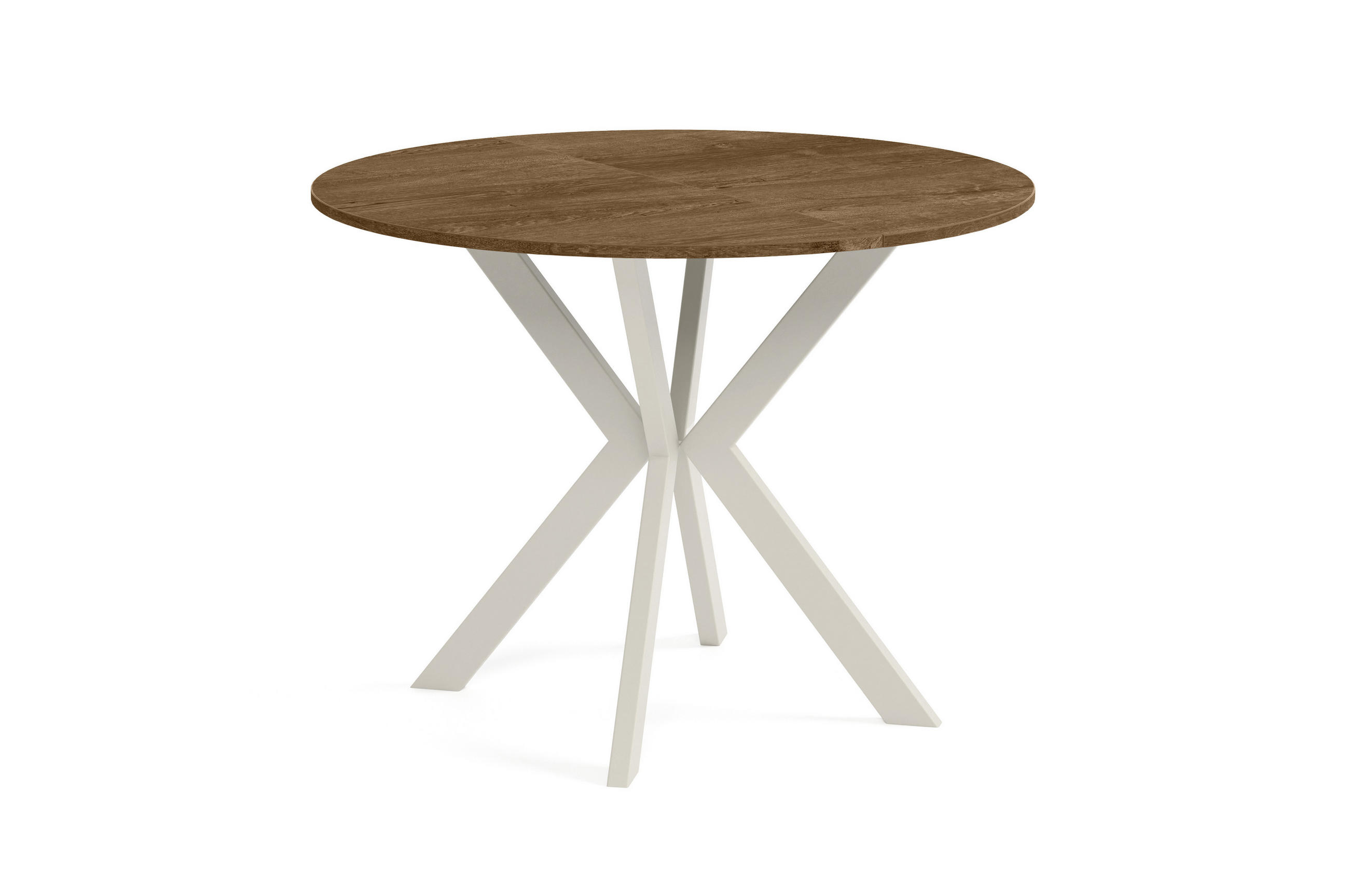 ESSTISCH EVO - Wildeiche/Kaschmir, Holzwerkstoff/Metall (90/90/76cm) - Meblini