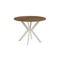 ESSTISCH EVO - Kaschmir/Rostfarben, Holzwerkstoff/Metall (100/100/76cm) - Meblini