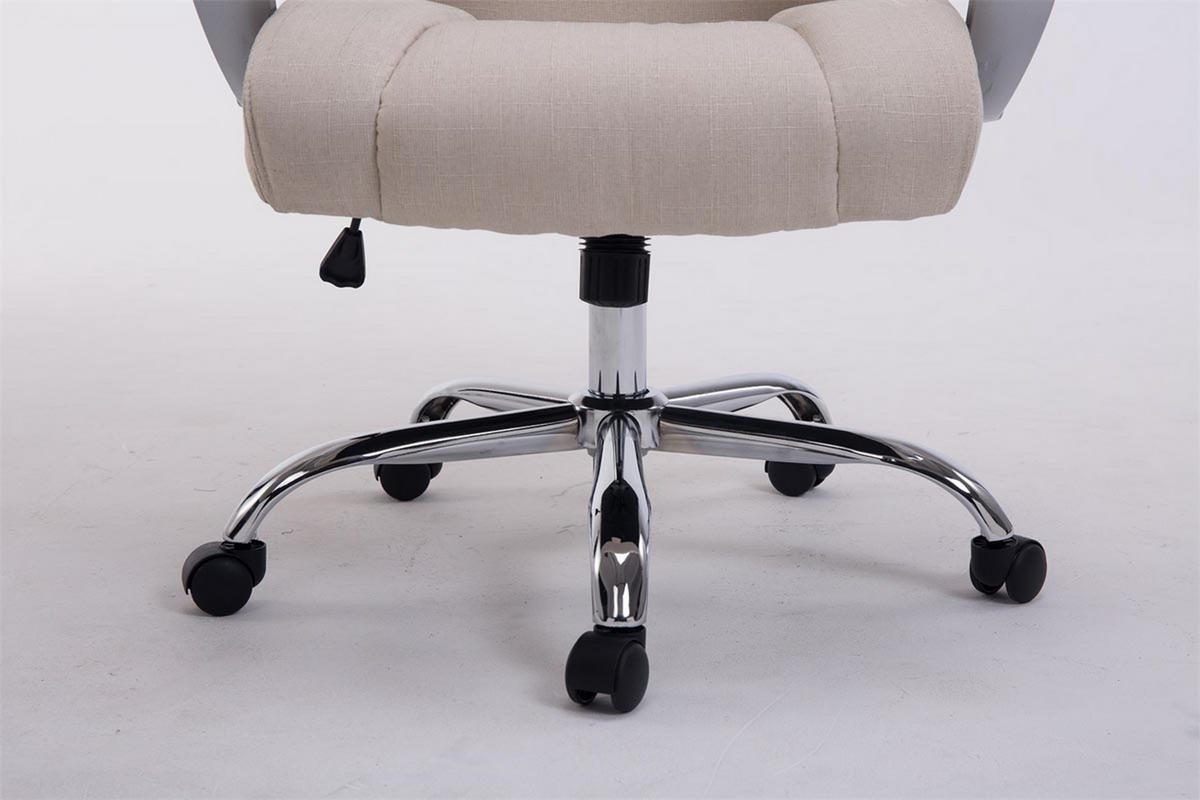 BÜROSTUHL Apodo, Stoff Creme - Creme, Textil/Metall (66/122/70cm) - TPFLiving