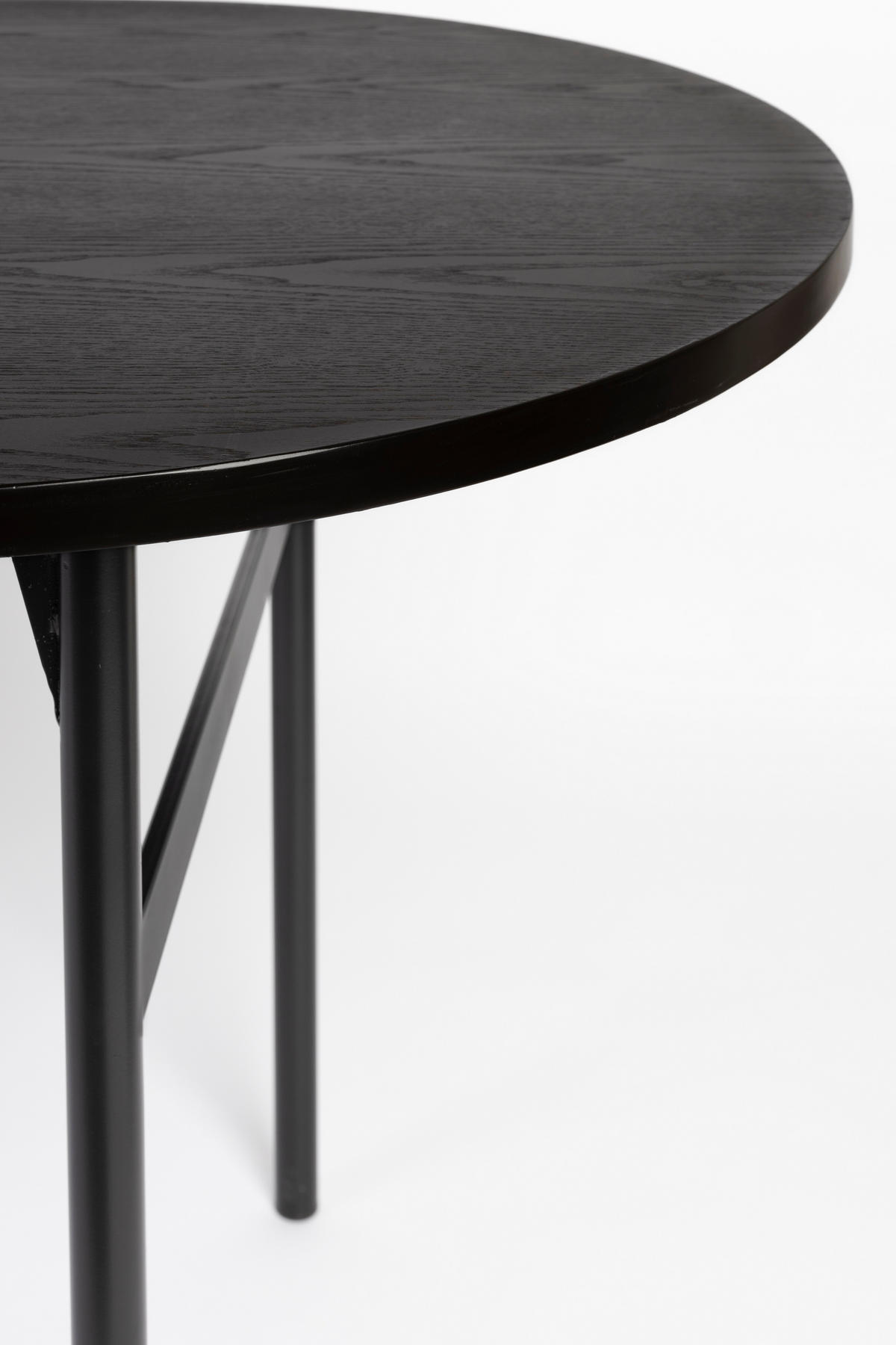 ESSTISCH Marcio - Schwarz - 180/80/75 cm - Schwarz, Metall (180/80/75cm)