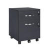 ROLLCONTAINER - Schwarz, Holzwerkstoff (44/55/40cm) - Hansiro