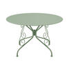 GARTENTISCH - D. 120 cm - Metall in Eisenoptik - Mandelgrün - GUERMANTES von MYLIA - Grün, Metall - Vente-Unique
