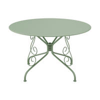 GARTENTISCH - D. 120 cm - Metall in Eisenoptik - Mandelgrün - GUERMANTES von MYLIA - Grün, Metall - Vente-Unique