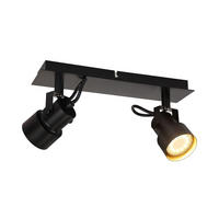 DECKENLEUCHTE Hitzebringer 28/7/10.5cm - Schwarz, Metall (28/7/10.5cm) - Nettlife