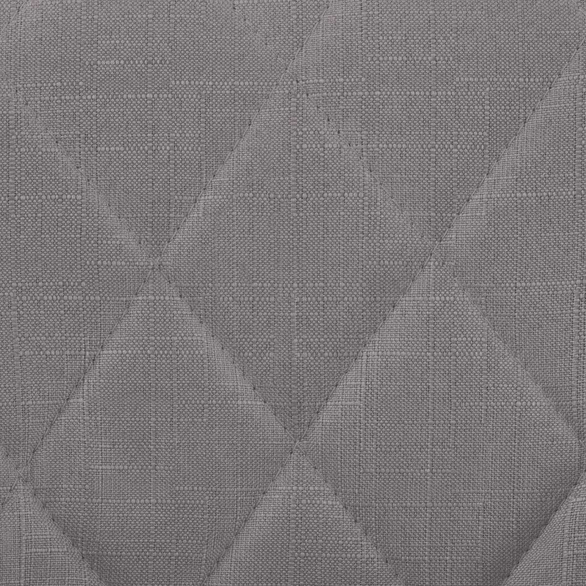 BARHOCKER Stoff grau - Schwarz/Grau, Textil/Metall (46/83/49cm) - CLP