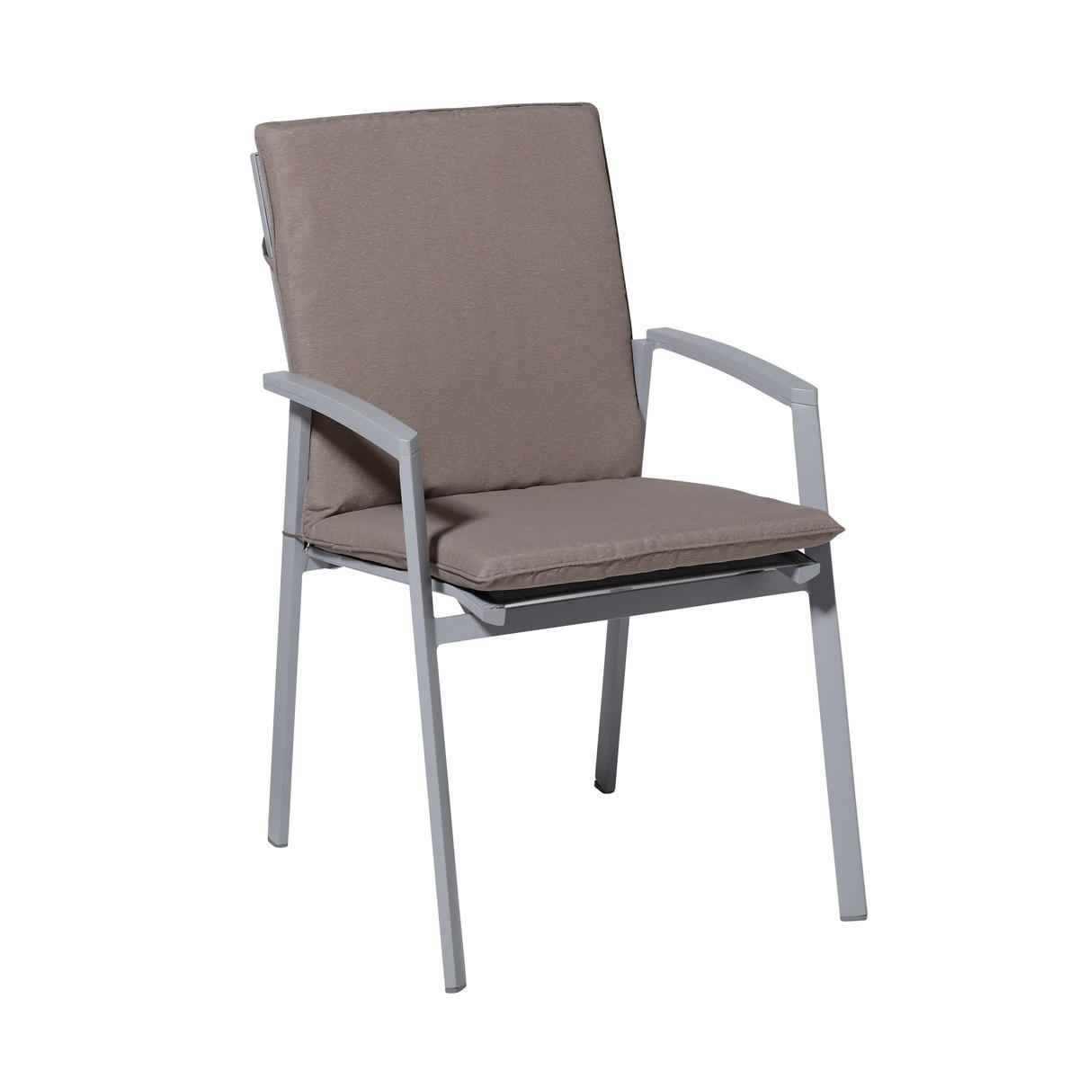 GARTENSTUHLKISSEN Panama 97/49 cm 4er-Set - Taupe, Textil (49/6/97cm) - Madison