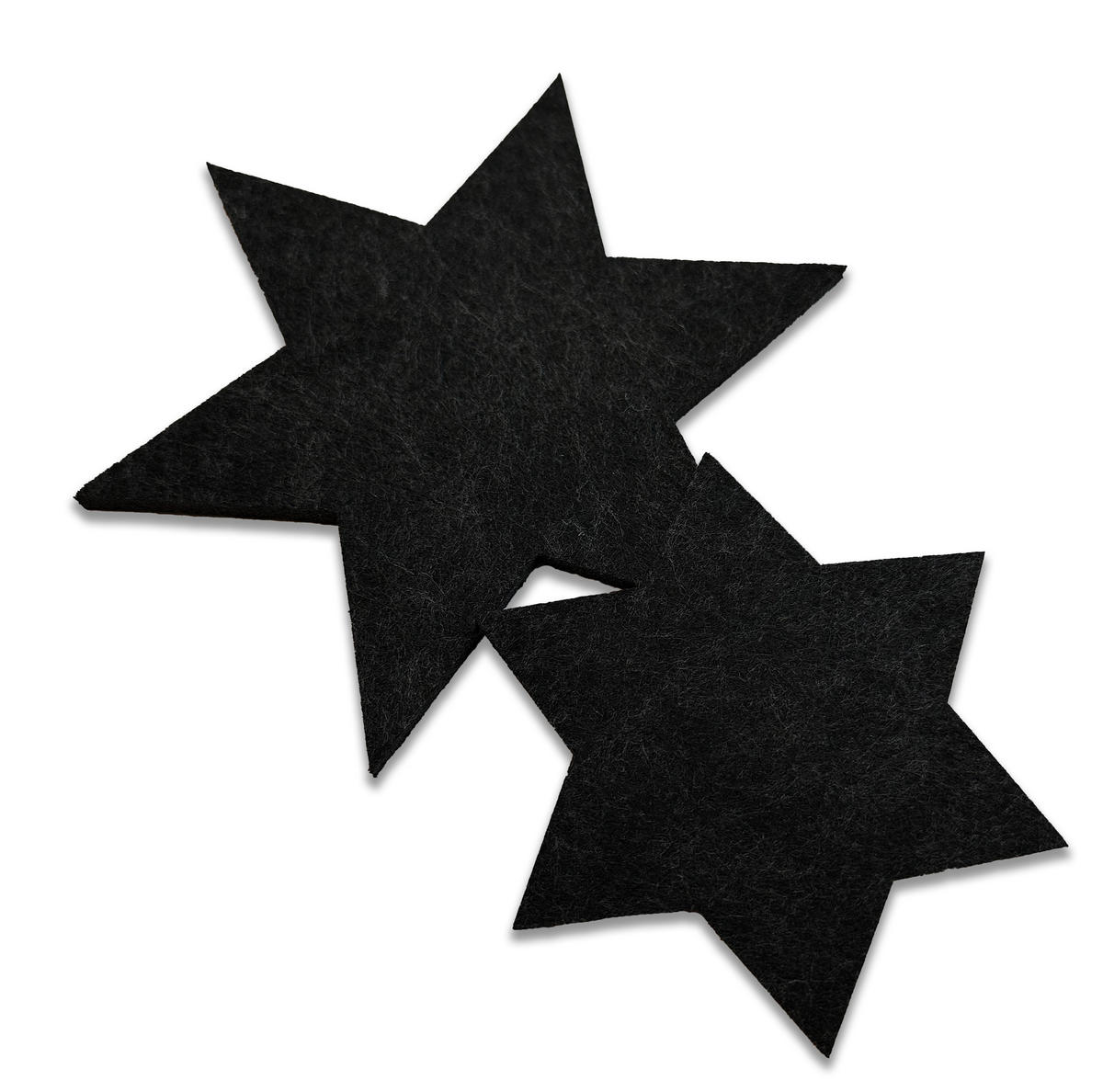 UNTERSETZER WEINACHTSSTERN 3er Set - Schwarz, Textil (29/29cm) - Miqio Design