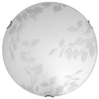 DECKENLEUCHTE Flower - Weiß, Glas (50/50/11cm) - Lumicom