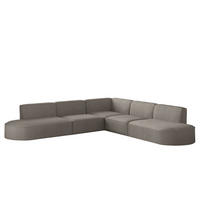 ECKSOFA Palma In Scala - Grau, Holzwerkstoff/Textil (276/276cm) - Fun Möbel