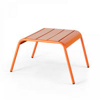 GARTENHOCKER, Orangefarben - Orange, Metall (44/30/40cm) - Oviala