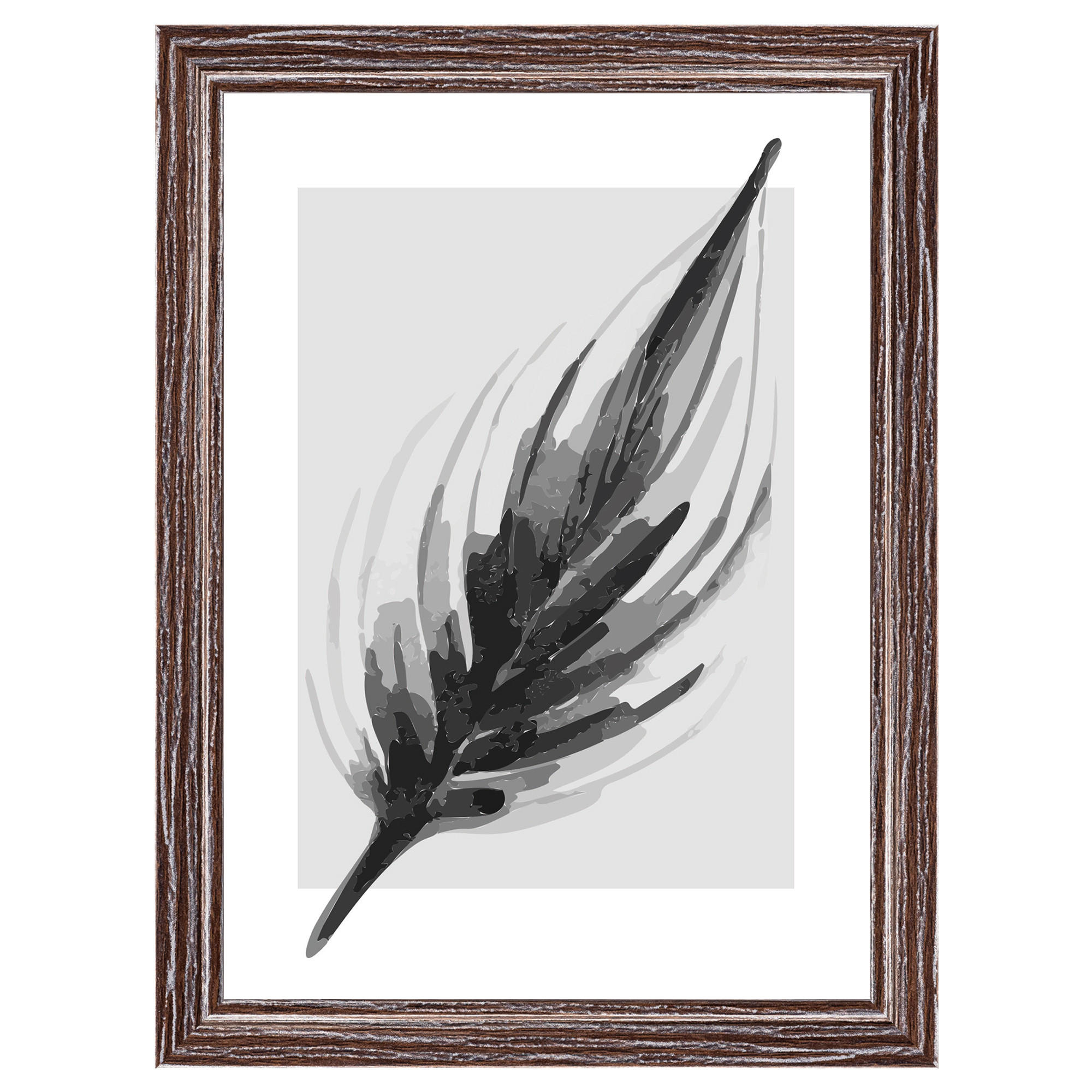 BILDERRAHMEN Ilo Holzrahmen 13x18 cm, D'BRAUN, Feder - Dunkelbraun, Holzwerkstoff (15/20cm) - walther design