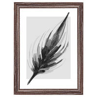 BILDERRAHMEN Ilo Holzrahmen 13x18 cm, D'BRAUN, Feder - Dunkelbraun, Holzwerkstoff (15/20cm) - walther design