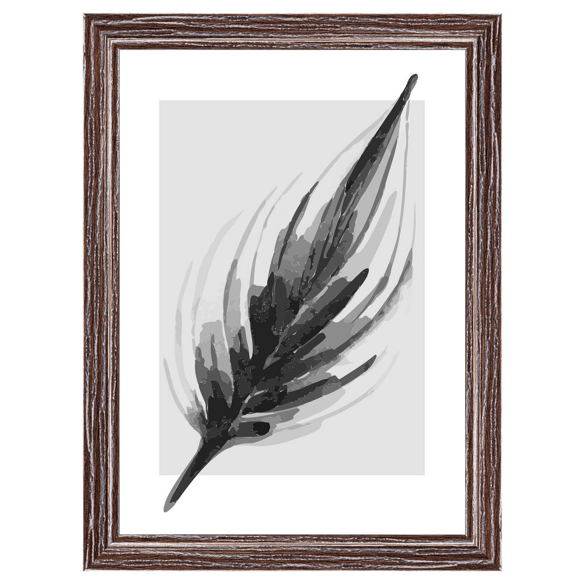 BILDERRAHMEN Ilo Holzrahmen 13x18 cm, D'BRAUN, Feder - Dunkelbraun, Holzwerkstoff (15/20cm) - walther design