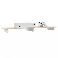 TVAUFSATZ Game Weiß matt / Creme Hochglanz - Creme, Holzwerkstoff (138.5/9.5/34.5cm) - Vladon
