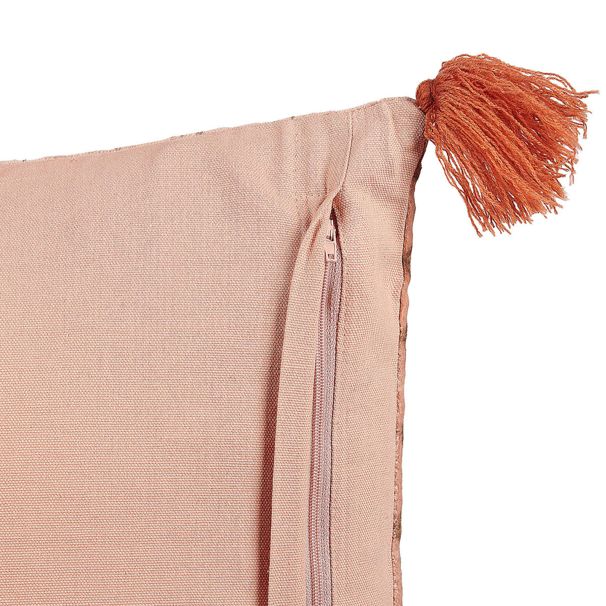 DEKOKISSEN 2er-Set Rosa 45/45 cm Rumhora - Pink, Textil (45/45cm) - Beliani