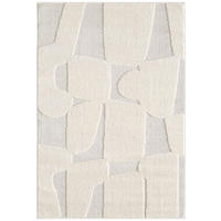 KURZFLORTEPPICH RELIEVO creme abstrakt 3D-Struktur 140/200 cm - Creme, Textil (140/200cm) - Tapiso