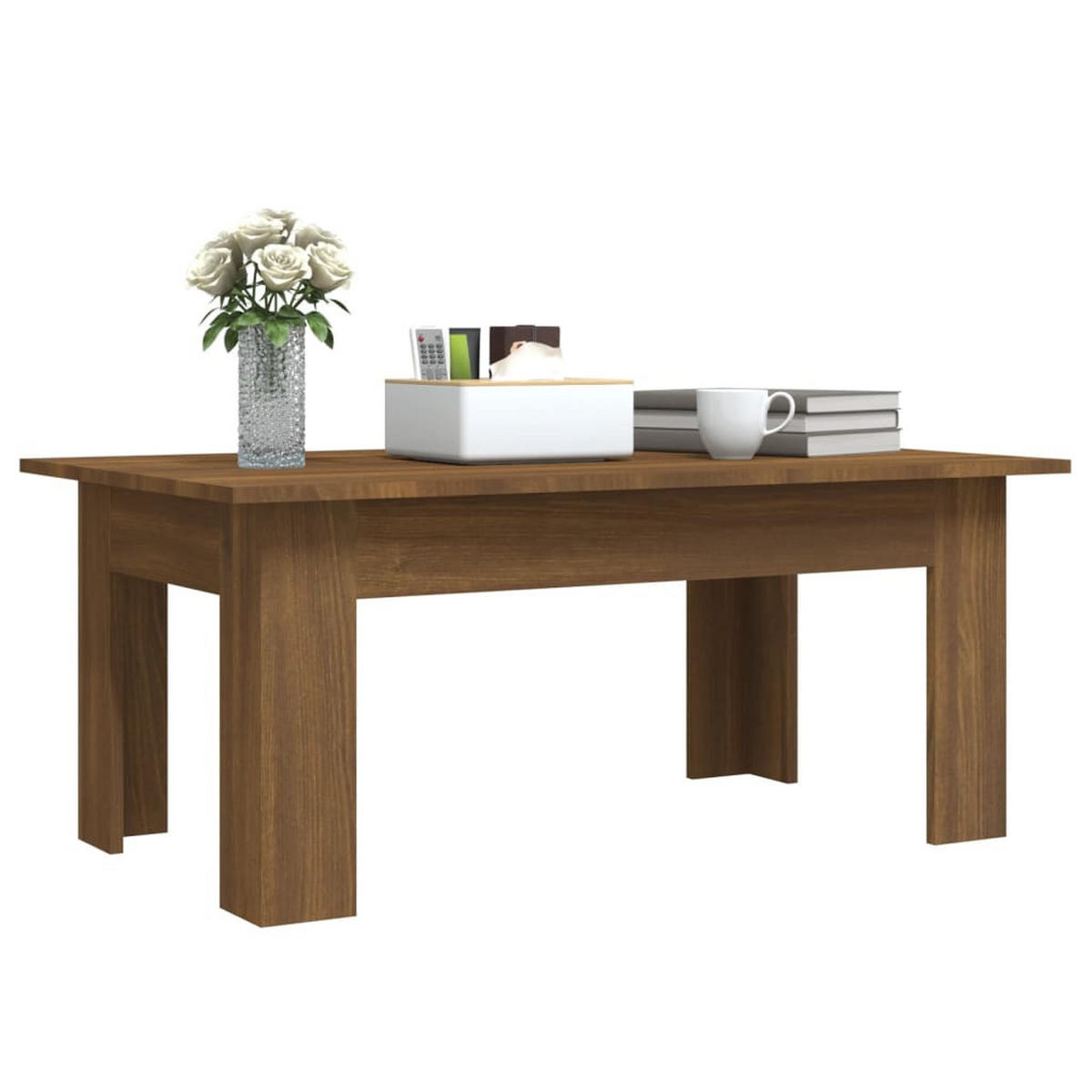 COUCHTISCH Braun Eichen-Optik 100x60x42 cm Holzwerkstoff - Braun, Holzwerkstoff (60/100/42cm) - furnicato