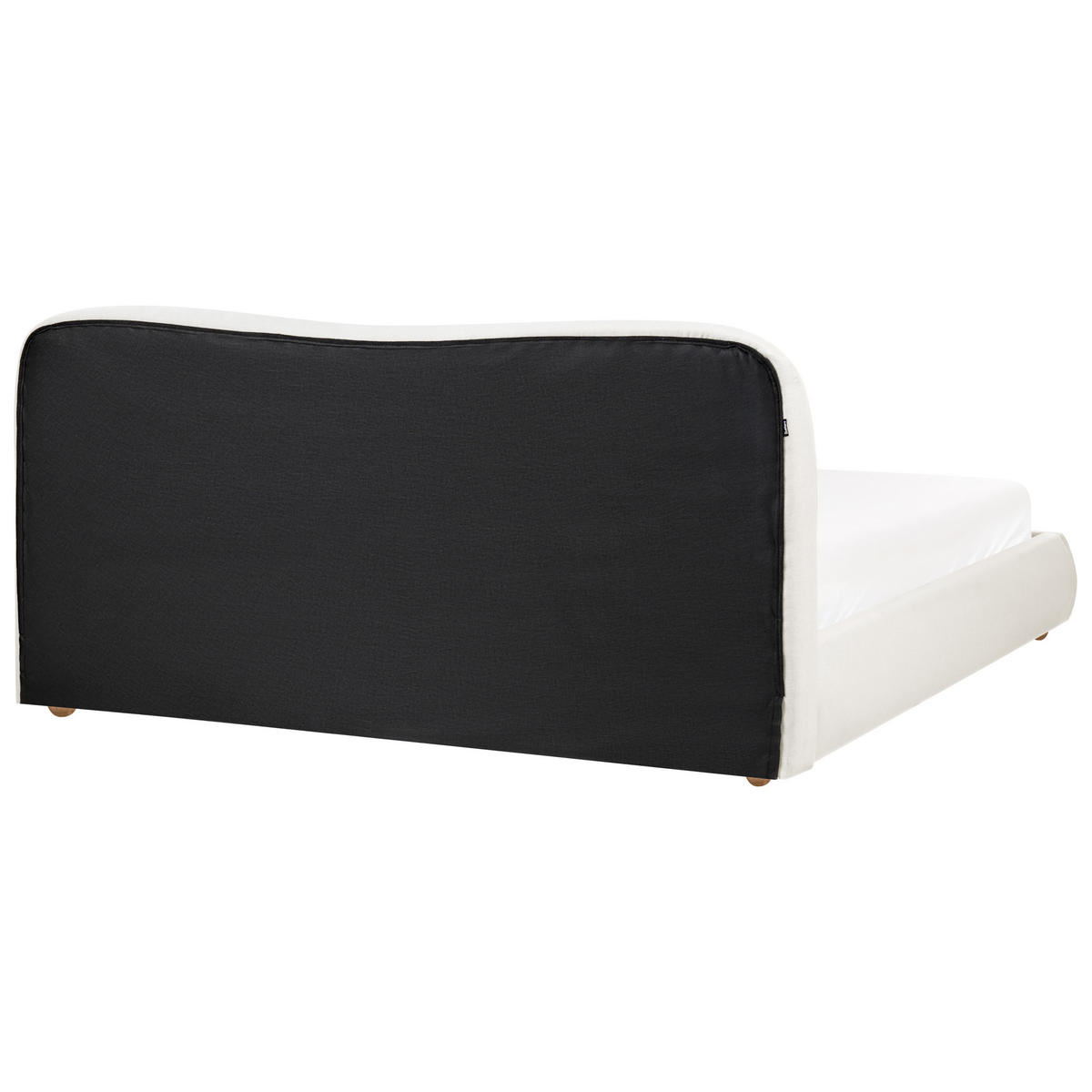 BETT mit Stauraum 180/200 cm Stoff Cremeweiß Blagnac - Creme, Textil (180/200cm) - Beliani