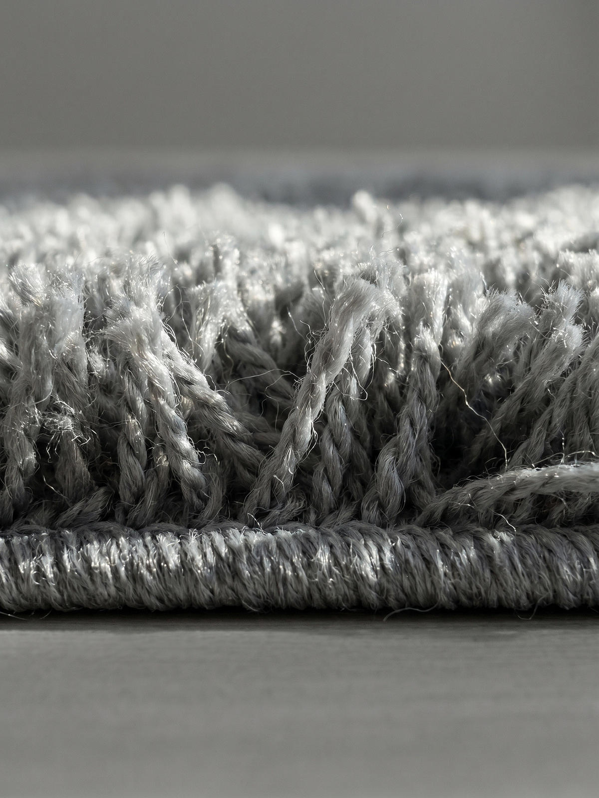 HOCHFLORTEPPICH SALZACH, einfarbig, aus Polypropylen, Hellgrau, 80 x 250 cm - Grau, Textil (80/250cm) - KADIMA DESIGN