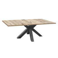 ESSTISCH ausziehbar Ela 1 160 x 90 x 75 Esszimmertisch Graphit/Sandeiche - Naturfarben, Holz (160/90/75cm) - 58aufmkessel