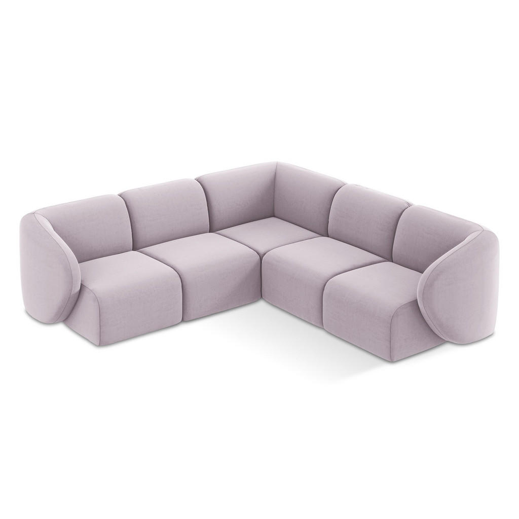 Thumbnail - Makamii Ecksofa, Flieder, Textil, Holzwerkstoff, 4-Sitzer, 251x251 cm, Hergestellt in Europa, Oeko-Tex®, Wohnzimmer, Sof...
