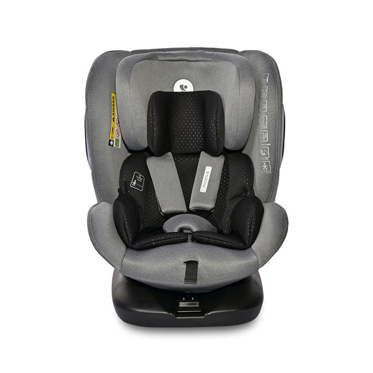KINDERSITZ Phoenix i-Size Isofix grau Gruppe 0+/1/2/3 (40-150cm) Top Tether - Grau, Kunststoff (46/75/50cm) - Lorelli