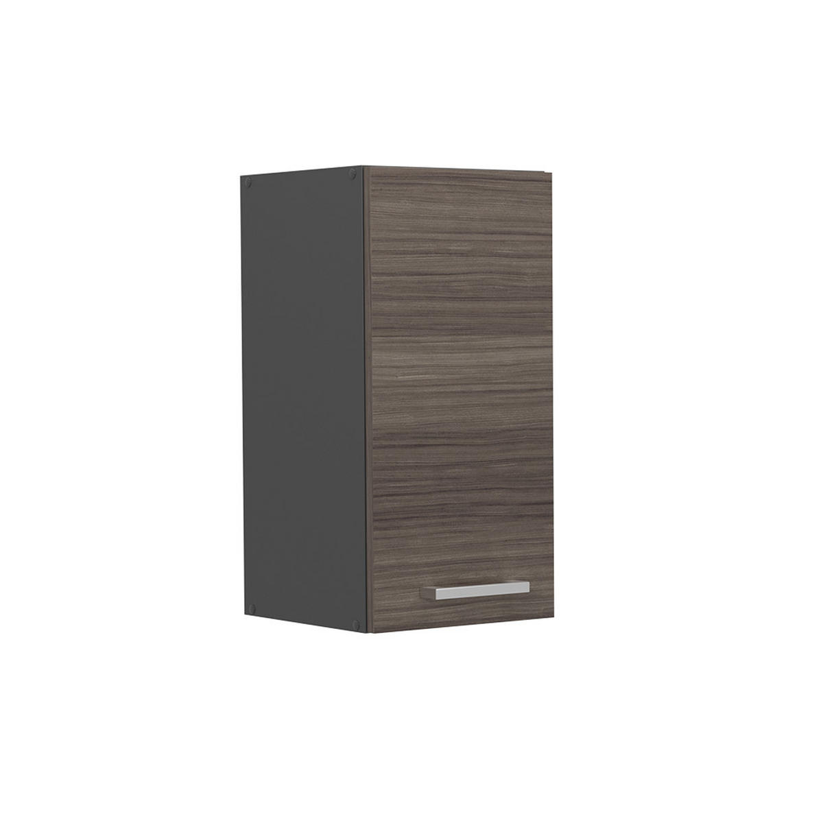 HÄNGESCHRANK R-Line Edelgrau 30 cm - Anthrazit/Braun, Holzwerkstoff (30/60/31cm) - Vicco