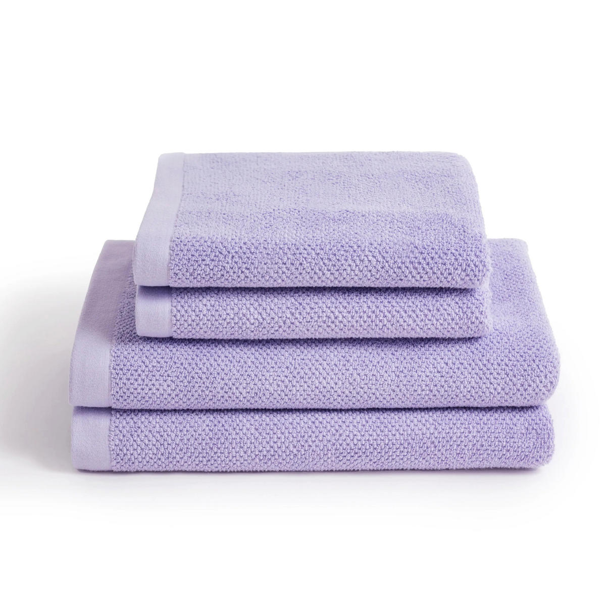4ER Set Spa Lavendel 2x Duschtuch + 2x Handtuch - Flieder, Textil (50/100cm) - Herzbach Home