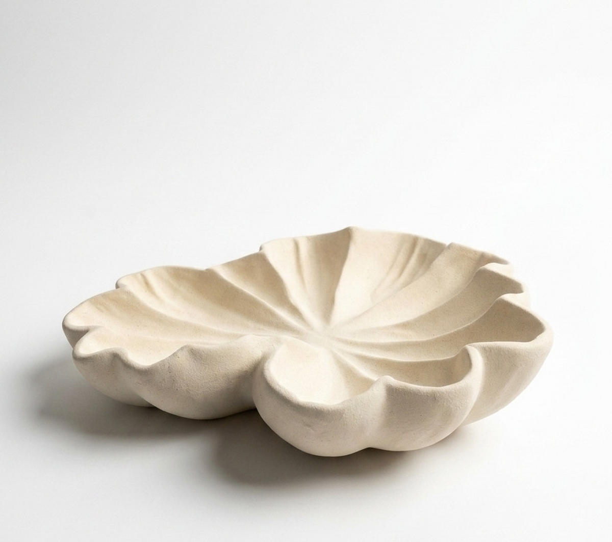 DEKORAČNÍ MÍSA, poliresin, 26x23x7,5cm - béžová, plast (10cm) - Mondex