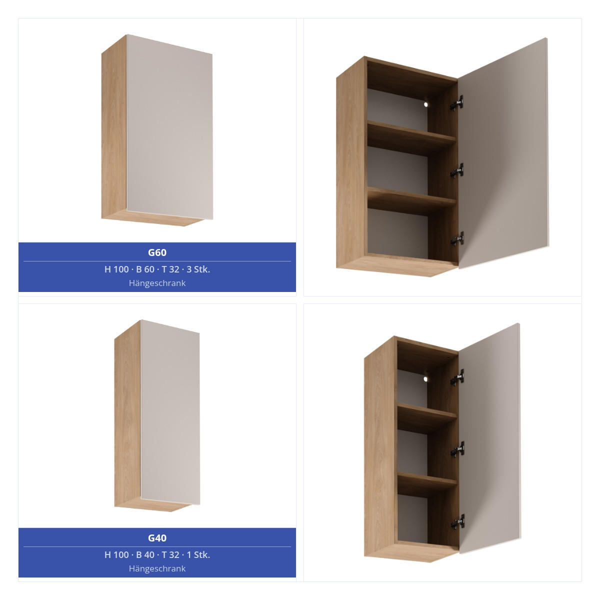KÜCHENZEILE 400 cm - Sorento KS9-M400 - in Beige / Sonoma Eiche - Beige/Schwarz, Holz/Metall (400/247/58cm)
