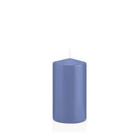 STUMPENKERZEN Grau-Blau Ø 48 x 100 mm, 24 Stück - Blaugrau, Paraffin (5/10cm) - Wiedemann Kerzen