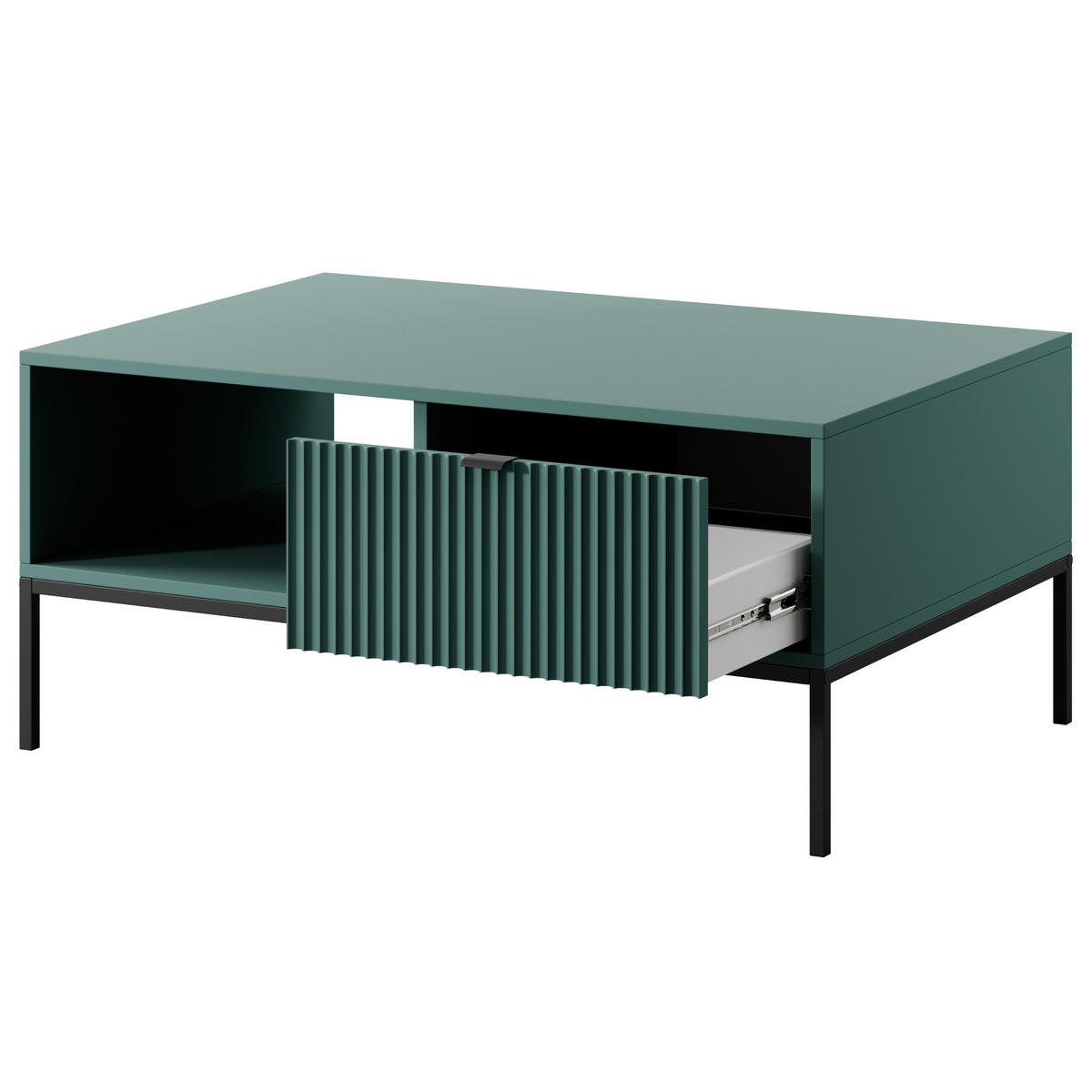 COUCHTISCH STELLARE 104/46/68 cm Hellgrün - Schwarz/Hellgrün, Holzwerkstoff (68/104/46cm) - MASSENO