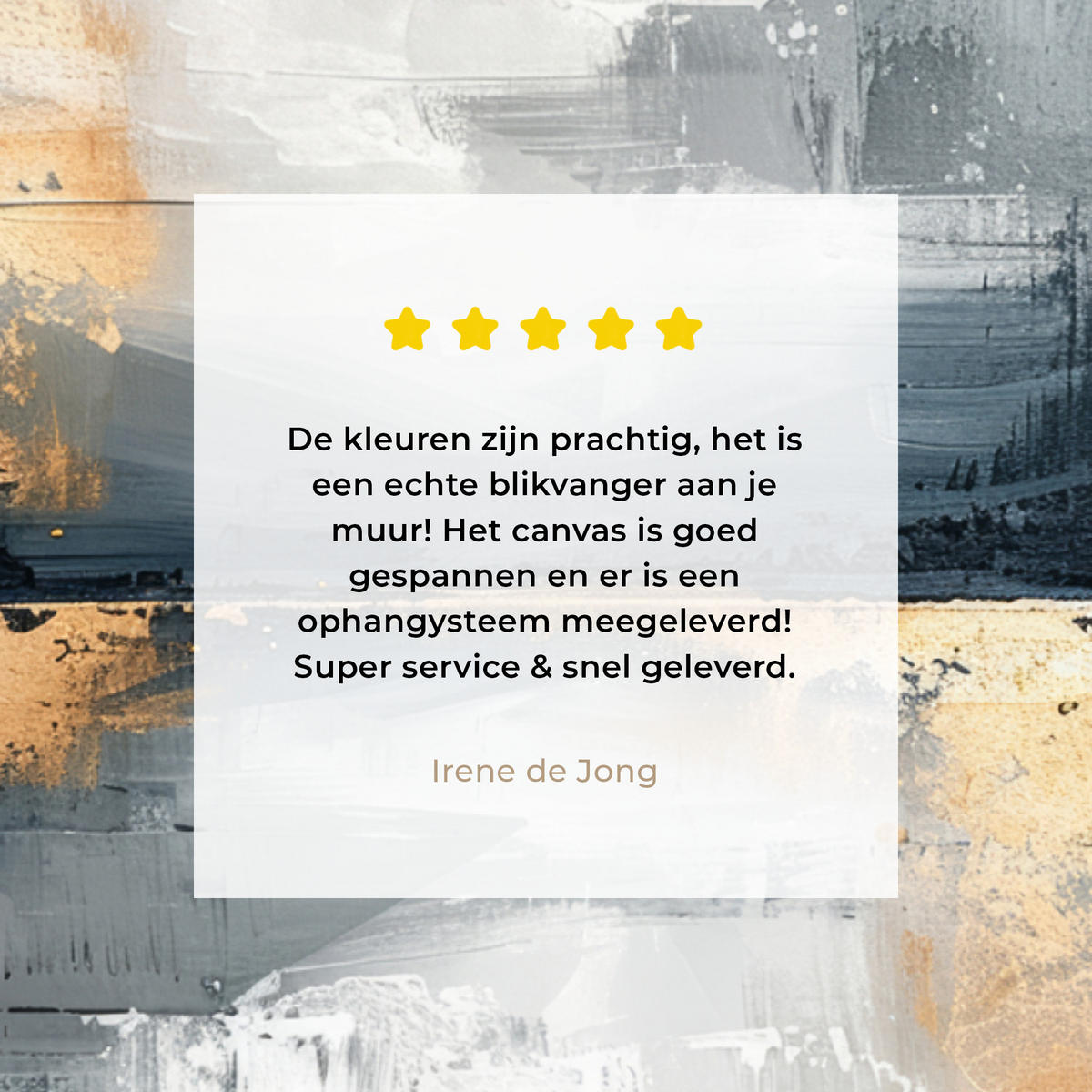 LEINWANDBILD Kunst - Grau - Gold - Abstrakt Wandbilder 80x60 cm - Dunkelgrau, Textil (80/60cm) - MuchoWow