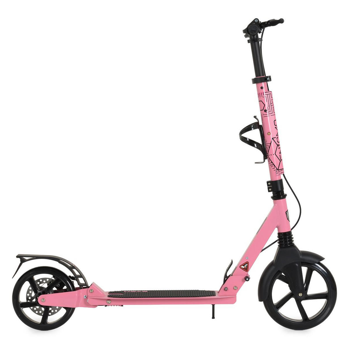 KINDERROLLER Enigma PU-Räder rosa klappbar Ständer Getränkehalter Handbremse - Rosa, Metall (90/40/100cm)