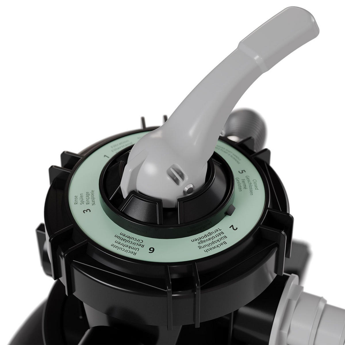 SANDFILTERANLAGE 250W inkl. Timer - Schwarz, Kunststoff (33/41.5/52cm) - Juskys