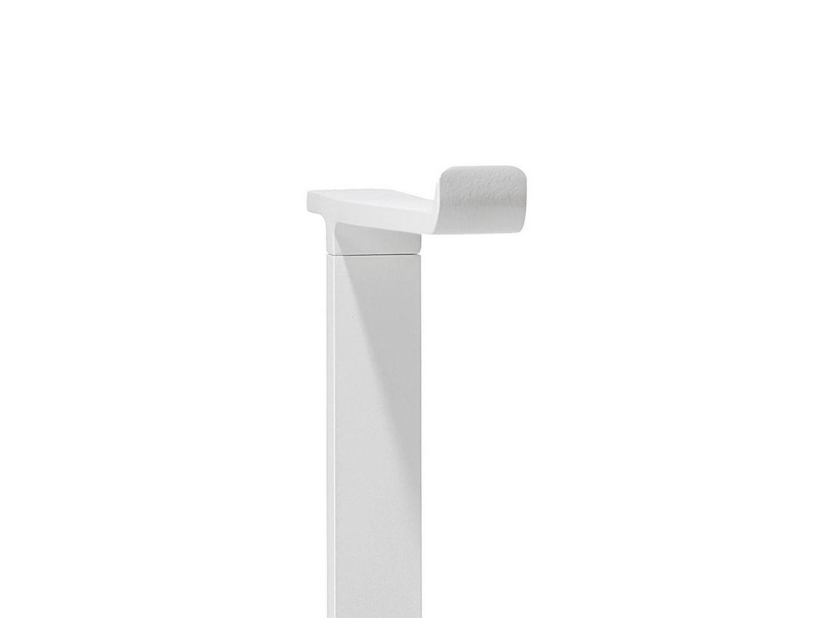 TOILETTENPAPIERHALTER Rim weiß 70/20/20 cm freistehend - Weiß, Metall (13/13/21cm) - Zone Denmark