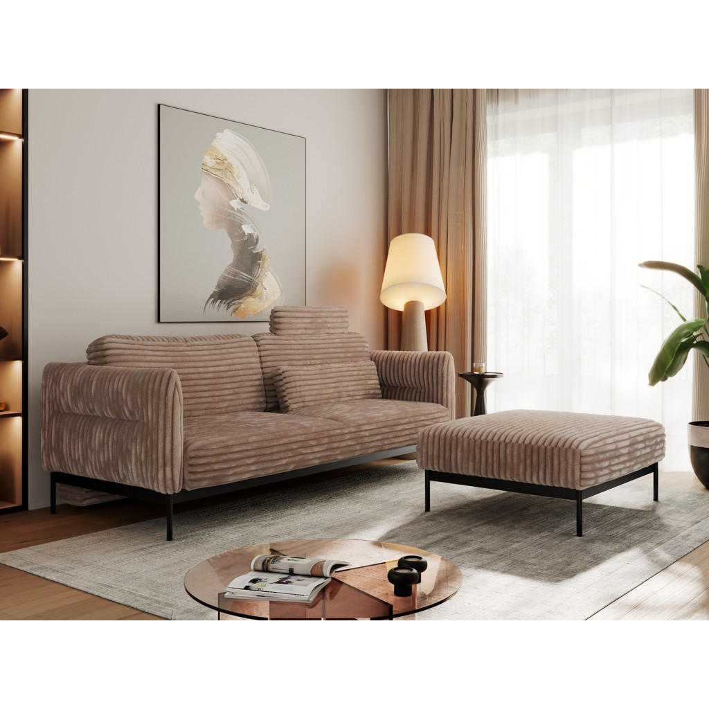 Thumbnail - MKS Schlafsofa, Braun, Textil, 3-Sitzer, L-Form, 221x82x193 cm, Oeko-Tex®, Wohnzimmer, Sofas & Couches, Schlafsofas