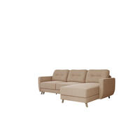 ECKSOFA Marlies In Sawana - Beige, Holzwerkstoff/Textil (233/140cm) - Fun Möbel