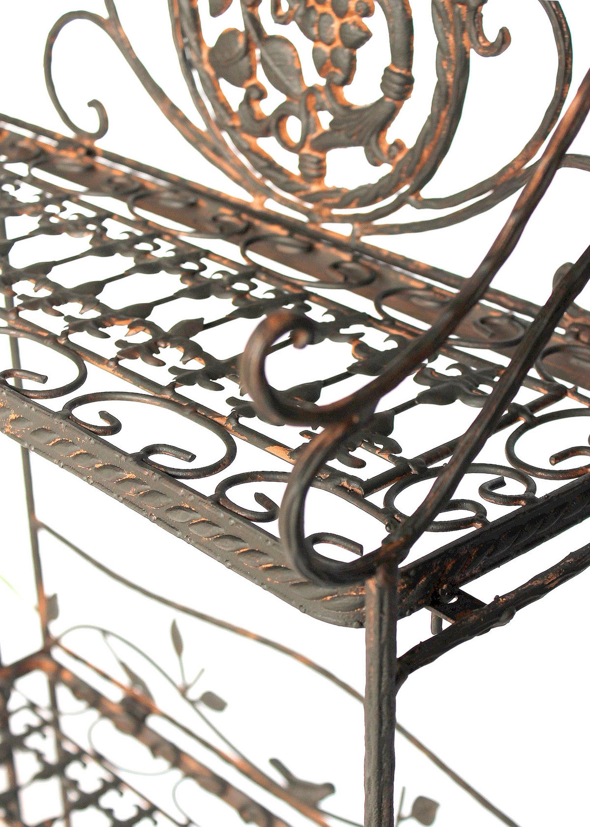 REGAL Metall Klappbar Braun Antik 123 cm - Braun, Metall (55/123/25cm)