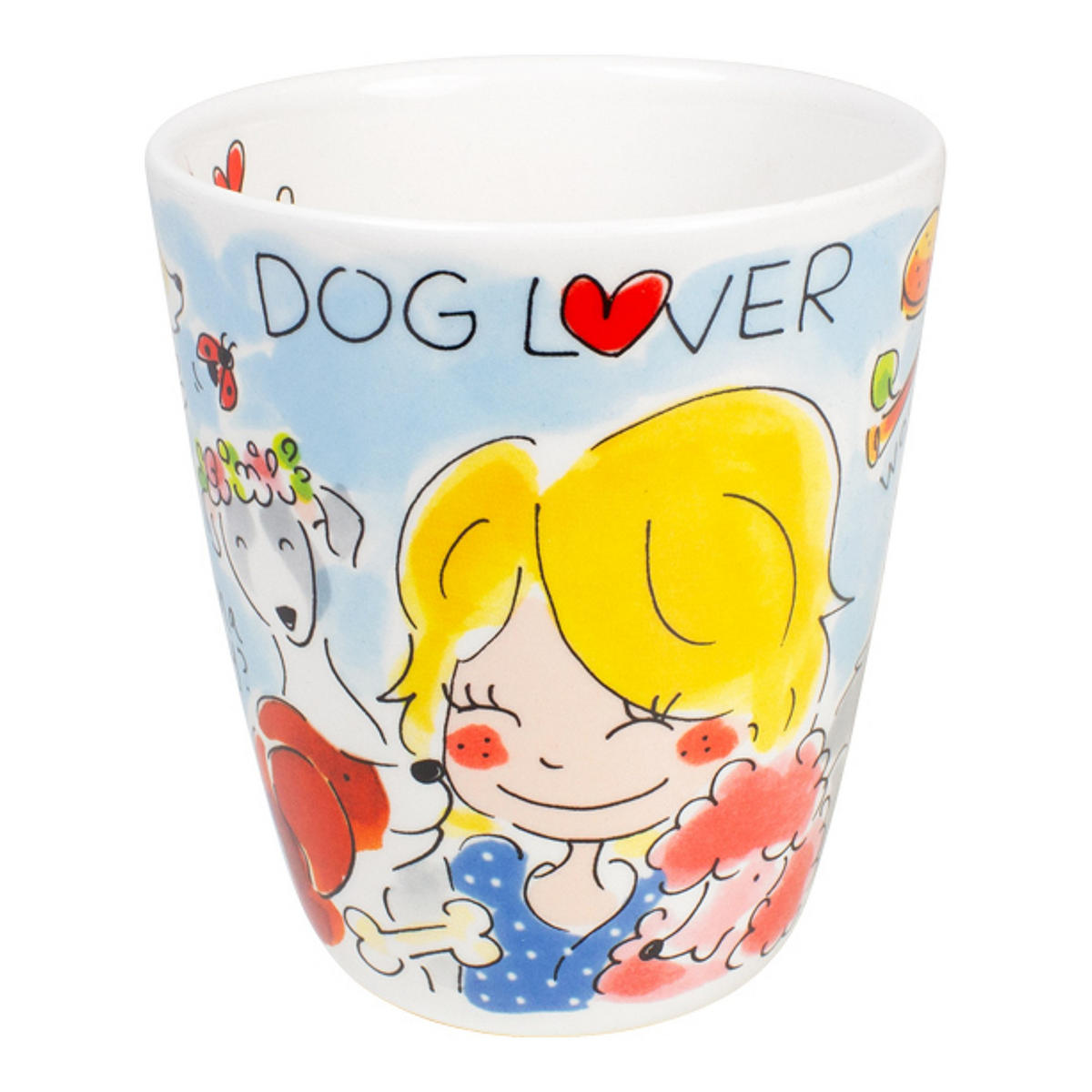 BECHER Hundeliebhaber in Bunt - 350 ml - Multicolor, Keramik (0.35L) - Blond Amsterdam