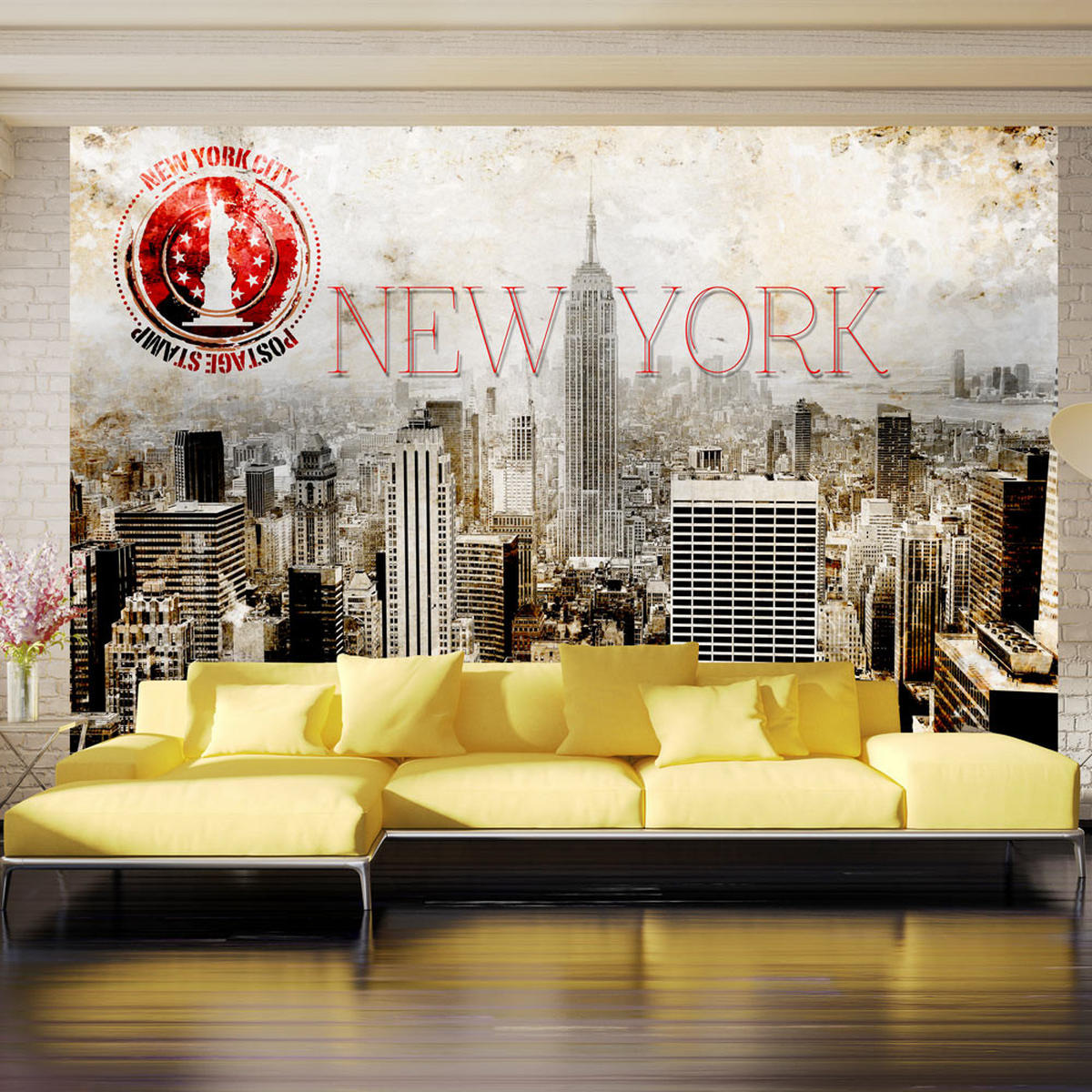 VLIESTAPETE 200/140 cm - Beige/Rot, Textil (200/1cm) - KUNSTLOFT