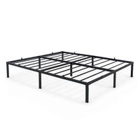 METALLBETT Klappbares 160x200 cm Schwarz - Schwarz, Metall - Akord