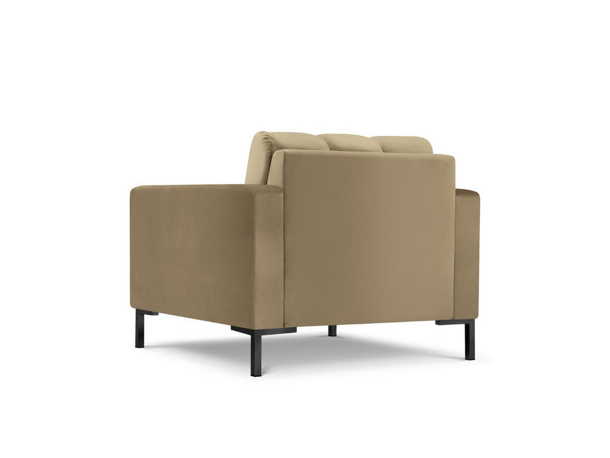 SESSEL Mamaia aus Samt beige - Beige, Textil (92/75/87cm) - Micadoni